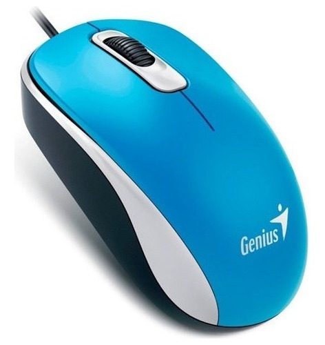 Mouse Para Pc Optico Genius Dx 110 Usb Con Cable Azul