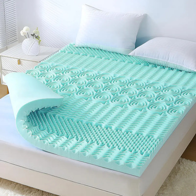 Colchoneta Memory Foam Sobrecolchón Individual 5 Cm Color Azul Memory Foam 5 Cm | Meses sin interés