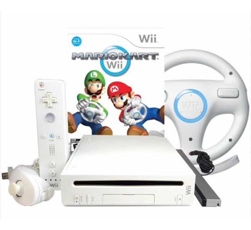 Nintendo Wii Branco Com Vários Jogos E Acessorios (usado)