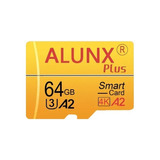 Memoria Micro Sd Alunx Plus 64 Gb U3 A2 Clase 10
