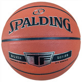 Balon Baloncesto Basket #7 Spalding Cuero Tf Silver Series