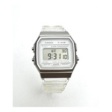 Reloj Casio F91ws-7 Vintage Pulsera Transparente Tienda 