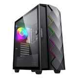 Gabinete Gamemax Atx Black Diamond Coc, Vidrio, 2 Coolers