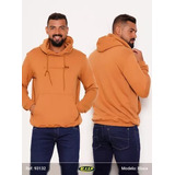 Blusa De Frio Masculina Moletom Canguru Capuz Gangster