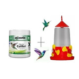 Bebedero Kit + Alimento Nectar Picaflor Colibri Exzootix