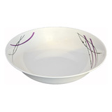 Set X3 Ensaladera Bowl Melamina Estampado Redondo 25cm