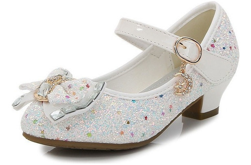 Zapatos De Niña Sandalias Princesa Zapatillas De Cristal [u]
