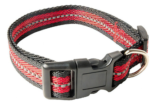 Collar Perro Reflectivo Mediano Rascals Color Rojo Tamaño Del Collar M