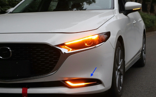 Reflectores Delanteros Led 2 Funciones Mazda 3 2019-2020