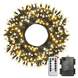 Cadena De Luces Led Navidad De 33 Pies 100 Luces, Imper...