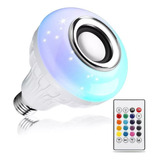 Ampolleta Parlante Bluetooth E27 Led Control Remoto Musica 