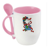 Taza Con Cucharita De Snoppy Regalo