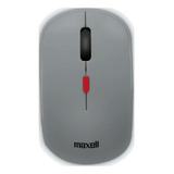 Mouse Inalambrico Maxell Optico 1200 Dpi Usb Ergonomico Color Gris