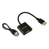 Tecmaster Convertidor De Hdmi Macho A Vga Hembra