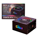 Fonte De Alimentação Atx Rgb 500w