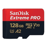 Cartão De Memória Micro Sd Sandisk Extreme Pro 128gb 4k U3