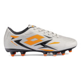 Zapato De Fútbol Hombre Lotto - Solista Fg Blanco Naranjo