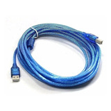 Cable Usb De 3 Metros Para Impresora Mallado Con Filtro