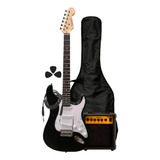 Kit Guitarra Eléctrica + Amplificador 10w Y Pack De Acc