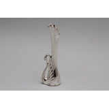 Florerito Cisne Con Baño De Plata Ideal Souvenirs Med 10x3cm