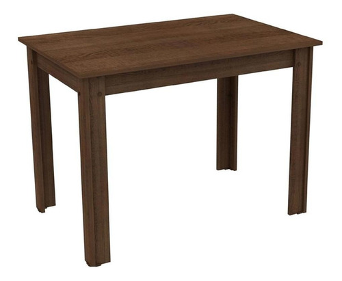 Mesa Madesa Retangular Escritório Tampo De Madeira Cor Rustic Xa52585z1b