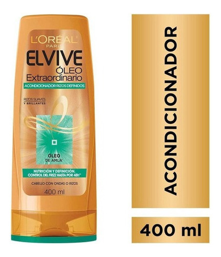 Elvive Loreal Acondicionador Oleo Extraordinario Rizos 400ml