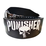 Cinturon Punisher Marvel Cinto Cuero Reforzado Powerlifting