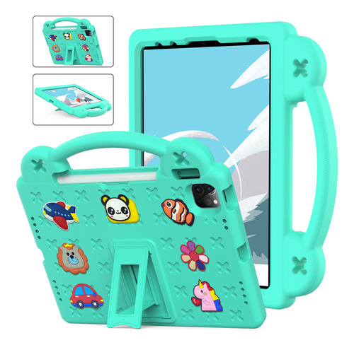 Tablet Cover Cartoon Holder Pen Slot Para iPad 9ª/8ª/7ª