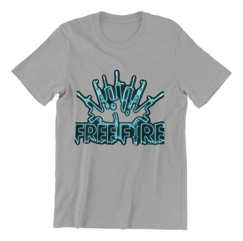 Polera Unisex Freefire Neon Videojuego Estampado Algodon