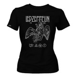 Camiseta Dama Mujer Led Zeppelin Rock Metal Dbo2