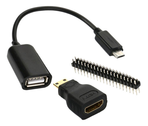 Mini-hdmi Macho A Hembra Micro Usb Gpio Para Raspberry Pi