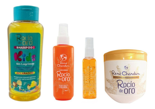 Rocío De Oro Shampoo Kids + Loción + Mas - mL a $15