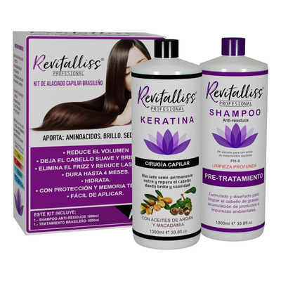 Tratamiento Keratina Brasileña Alaciado Permanente Kit 1000 | Meses sin interés