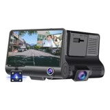 Video Camara Dvr Para Carro 3 Lentes Frontal Reversa Interno