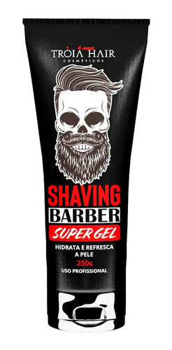 Gel Para Barbear Shaving Desliza A Gilete 250gr Tróia Hair