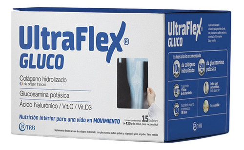 Ultraflex Gluco Colágeno Hidrolizado Glucosamina En Sobres