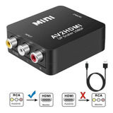 Conversor Vídeo Av Para Hdmi 1080p Mini Adaptador