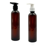 Botella Ambar Con Dispensador 250 Ml Para Shampoo Jabon X 10