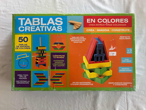 Juego Didáctico Niños Tablas Creativas En Colores - Madera