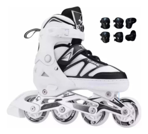 Patines En Linea Profecionales Tian-e Ajustables Con Luces