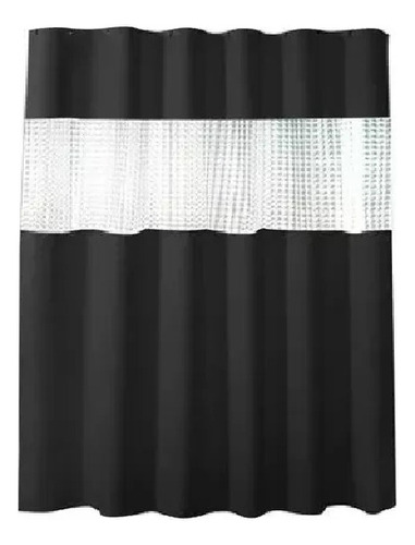 Cortina Ducha Baño 180x200 Elegante Negro /waos