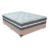 Cama Box Casal Colchão Molas Ensacadas Black Graphite Anjos