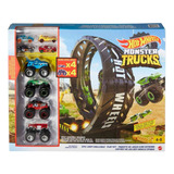 Hot Wheels Monster Trucks Epic Loop Desafío Playset Color Agua