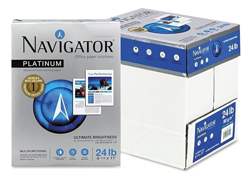 Papel Ultra Bco Navigator 90g T.carta 500 Hj.