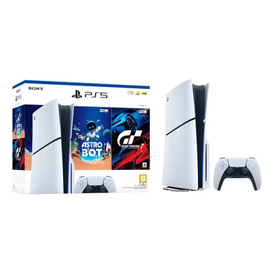 Consola Ps5 1 Tb: Astro Bot Y Gran Turismo 7 Blanco | Meses sin interés