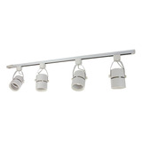 Trilho Eletrificado Branco 1m + 3 Spot Para Lampada Par20