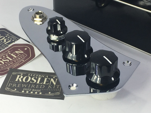 Kit Elétrica Jazz Bass Capacitor A Óleo Pio Russo + Knobs