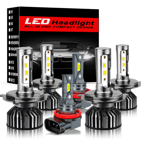 Para Renault Sandero 2010-17 H4 H11 Kit De Focos Led 60000lm