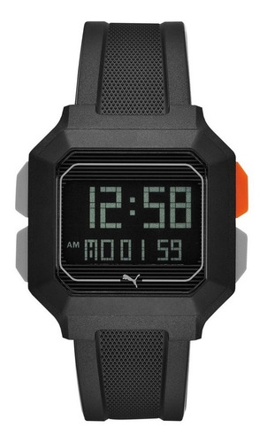 Reloj Puma Hombre Silicona Digital Cuadrado 50m P5020