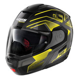 Casco Abatible Nolan N90-3 Comeback 45 Negro/amarillo